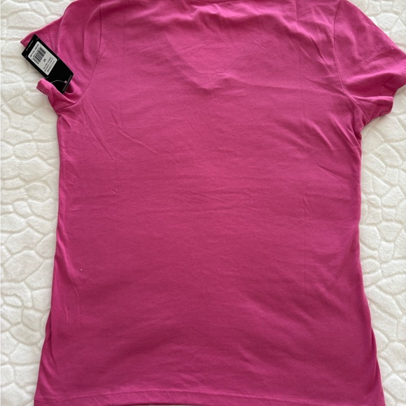Adidas Women's Golf Pink V-Neck Top - Picture 5 of 7